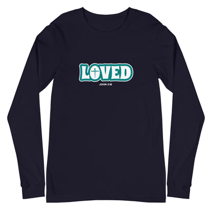 Loved (John 3:16) Unisex Long-Sleeve Tee
