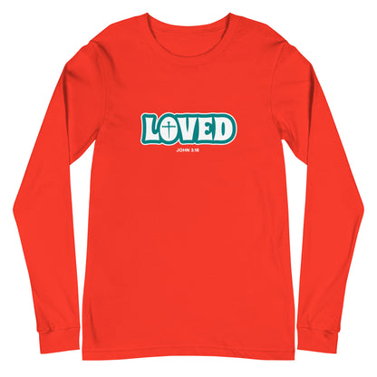 Loved (John 3:16) Unisex Long-Sleeve Tee