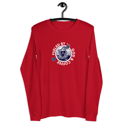 Fueled by God & Coffee Unisex Long-Sleeve Tee
