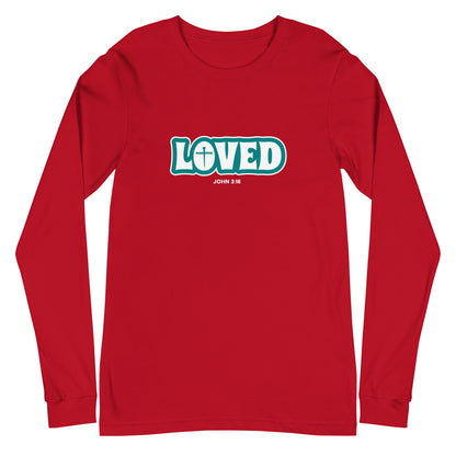 Loved (John 3:16) Unisex Long-Sleeve Tee
