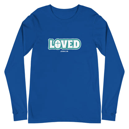 Loved (John 3:16) Unisex Long-Sleeve Tee