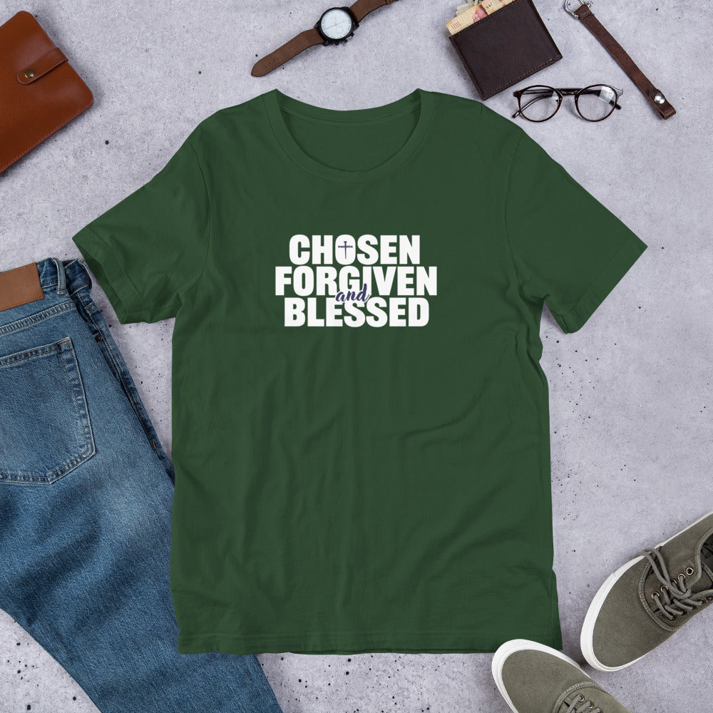 Choose, Forgiven & Blessed Unisex t-shirt