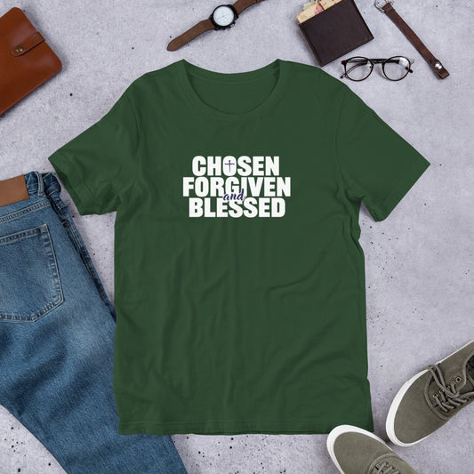 Choose, Forgiven & Blessed Unisex t-shirt
