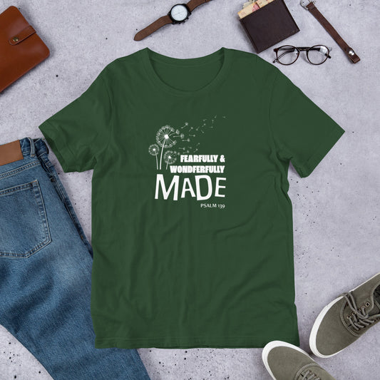 Fearfully & Wonderfully Made Unisex t-shirt