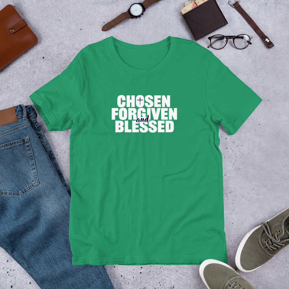 Choose, Forgiven & Blessed Unisex t-shirt