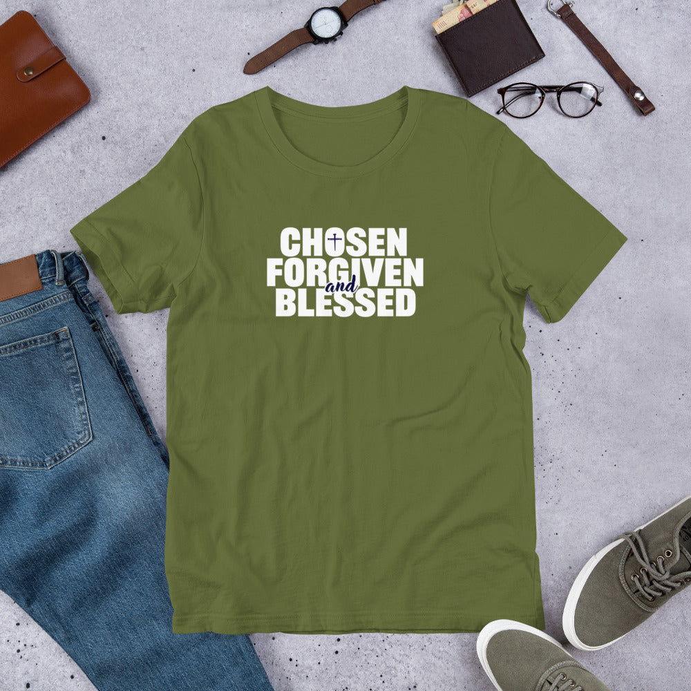 Choose, Forgiven & Blessed Unisex t-shirt