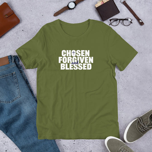 Choose, Forgiven & Blessed Unisex t-shirt