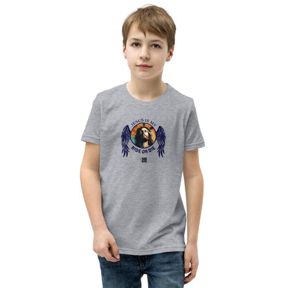 Jesus Is My Ride or Die Youth Short Sleeve Tee